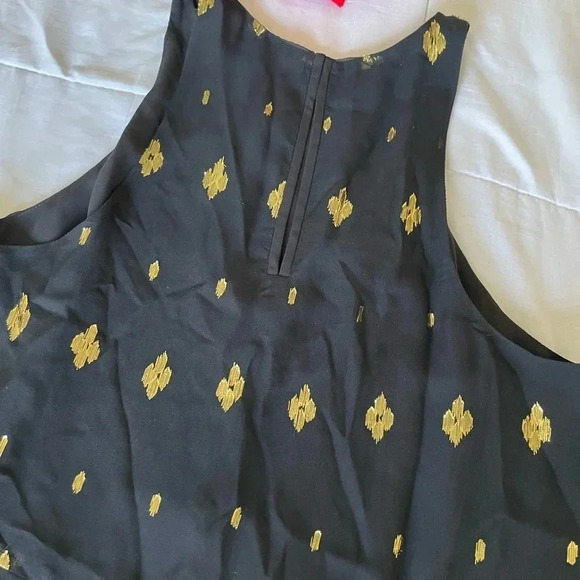 A.L.C black  metallic silk top - Picture 8 of 11